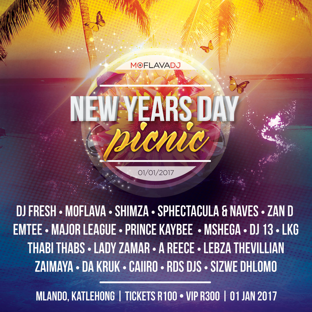 New Years Day Picnic '17 Square Flyer | KEMOSO