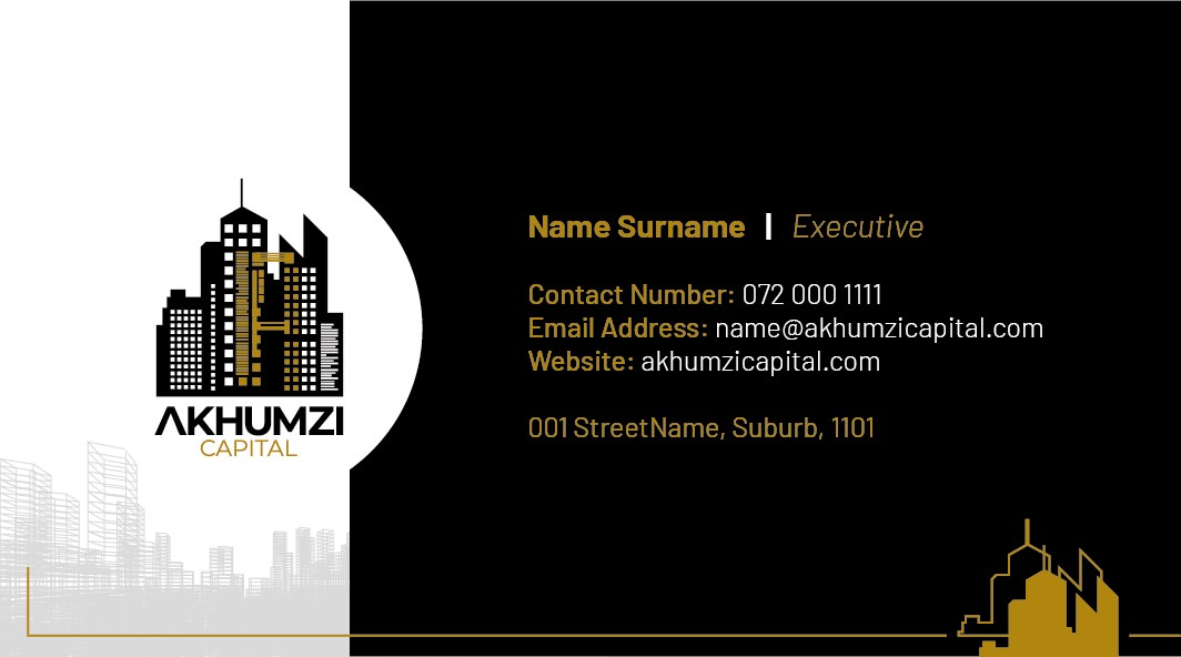 Business Card for Akhumzi Capital | KEMOSO