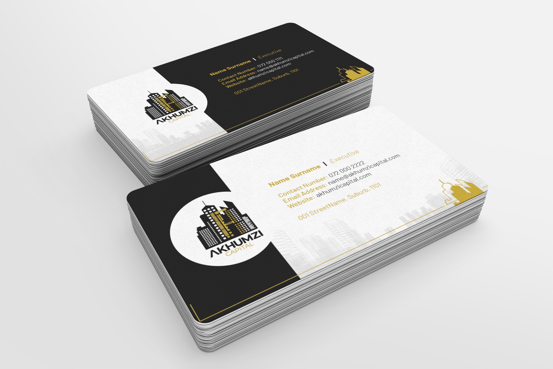 Business Cards for Akhumzi Capital | KEMOSO