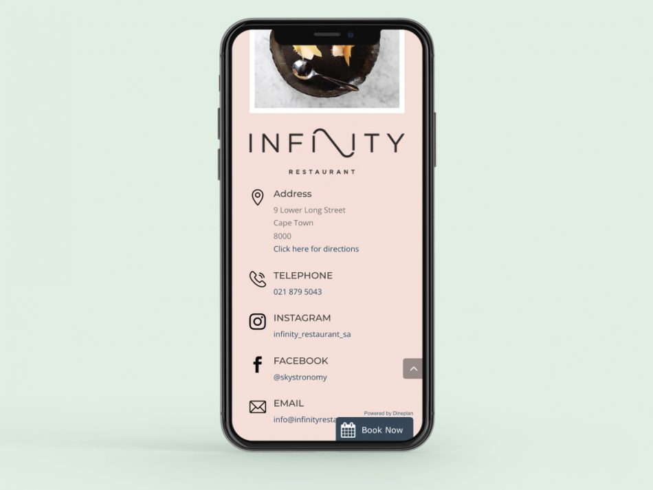 Smartphone | Infinity Restaurant